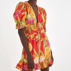 NWT - FARM Rio - Anthropologie - Papaya Romper